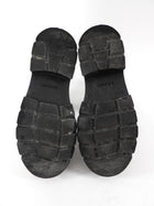 Bogner Black Leather and Shearling Turin 6 Lug Ankle Boot - 37