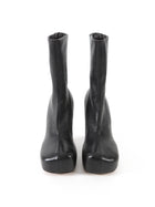 Bottega Veneta Black Leather Platform Sock Boot - 37