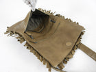 Bottega Veneta Olive Khaki Intrecciato Leather Fringed Shoulder Bag