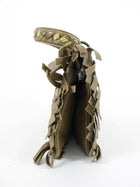 Bottega Veneta Olive Khaki Intrecciato Leather Fringed Shoulder Bag