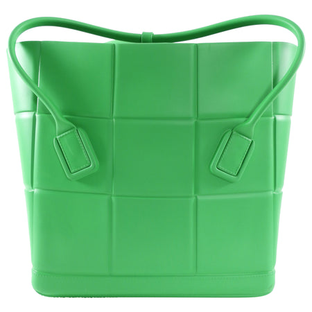Bottega Veneta Large Green Rubber Arco Tote Bag