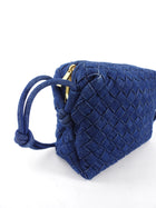 Bottega Veneta Small Denim Intrecciato Loop Crossbody Bag