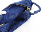 Bottega Veneta Small Denim Intrecciato Loop Crossbody Bag