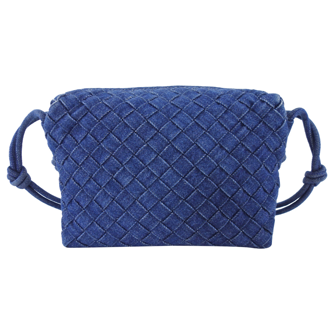 Bottega Veneta Small Denim Intrecciato Loop Crossbody Bag