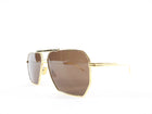 Bottega Veneta Gold Rectangular Sunglasses BV1012S