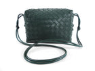 Bottega Veneta Green Intrecciato Leather Crossbody Bag