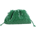 Bottega Veneta Green Intrecciato Leather Mini Pouch Bag