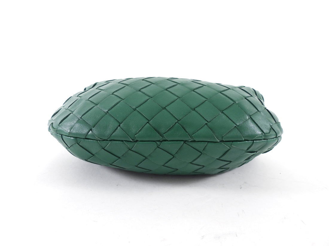 Bottega Veneta Green Intrecciato Leather Mini Jodie Bag