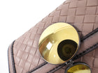 Bottega Veneta Dark Nude Nappa Mirror Clasp Chain Shoulder Bag