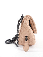 Bottega Veneta Nude Intrecciato Leather Mini Nappa Bag