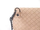 Bottega Veneta Nude Intrecciato Leather Mini Nappa Bag