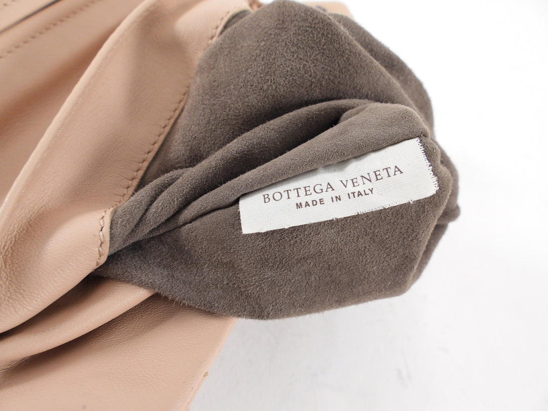 Bottega Veneta Nude Intrecciato Leather Mini Nappa Bag