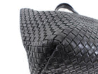 Bottega Veneta Black Intreccio Leather Cabat MM Tote Bag