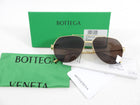 Bottega Veneta Gold Aviator Sunglasses BV1046S