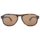 Bottega Veneta Triangle Stud Brown Acetate Aviator Sunglasses - BV1292S