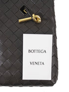 Bottega Veneta Dark Brown Andiamo Intrecciato Leather Phone Pouch