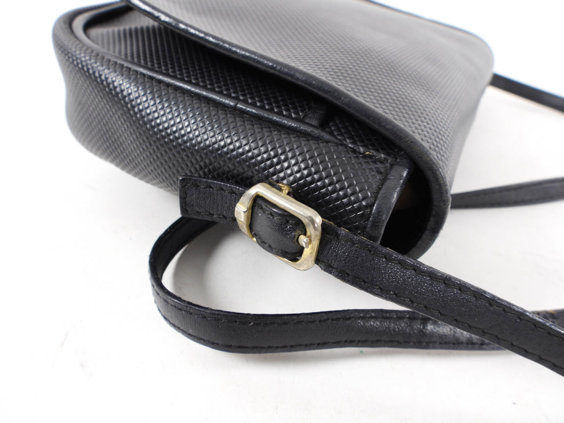 Bottega Veneta Vintage 1980's Black Crossbody Bag