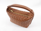 Bottega Veneta Caramel Brown Intrecciato Leather Mini Wallace Bag