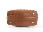 Bottega Veneta Caramel Brown Intrecciato Leather Mini Wallace Bag