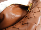 Bottega Veneta Caramel Brown Intrecciato Leather Mini Wallace Bag