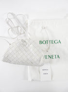 Bottega Veneta White Intrecciato Leather Mini The Pouch Crossbody Bag