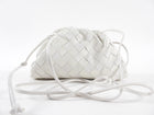Bottega Veneta White Intrecciato Leather Mini The Pouch Crossbody Bag
