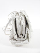 Bottega Veneta White Intrecciato Leather Mini The Pouch Crossbody Bag