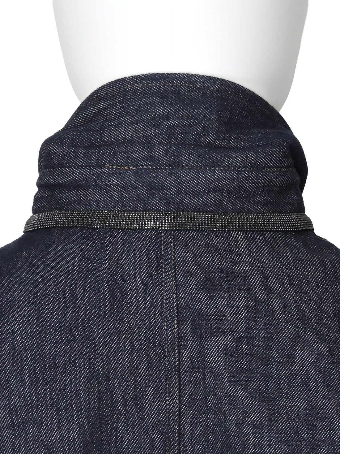 Brunello Cucinelli Dark blue Dark Denim Belted Sleeveless Dress - S / US 4-6