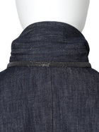 Brunello Cucinelli Dark blue Dark Denim Belted Sleeveless Dress - S / US 4-6