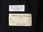 Brunello Cucinelli Black Wool Cashmere Double Breasted Jacket - IT 44 / 8 / M
