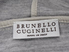 Brunello Cucinelli Light Grey Cashmere Zip Monili Hoodie - S