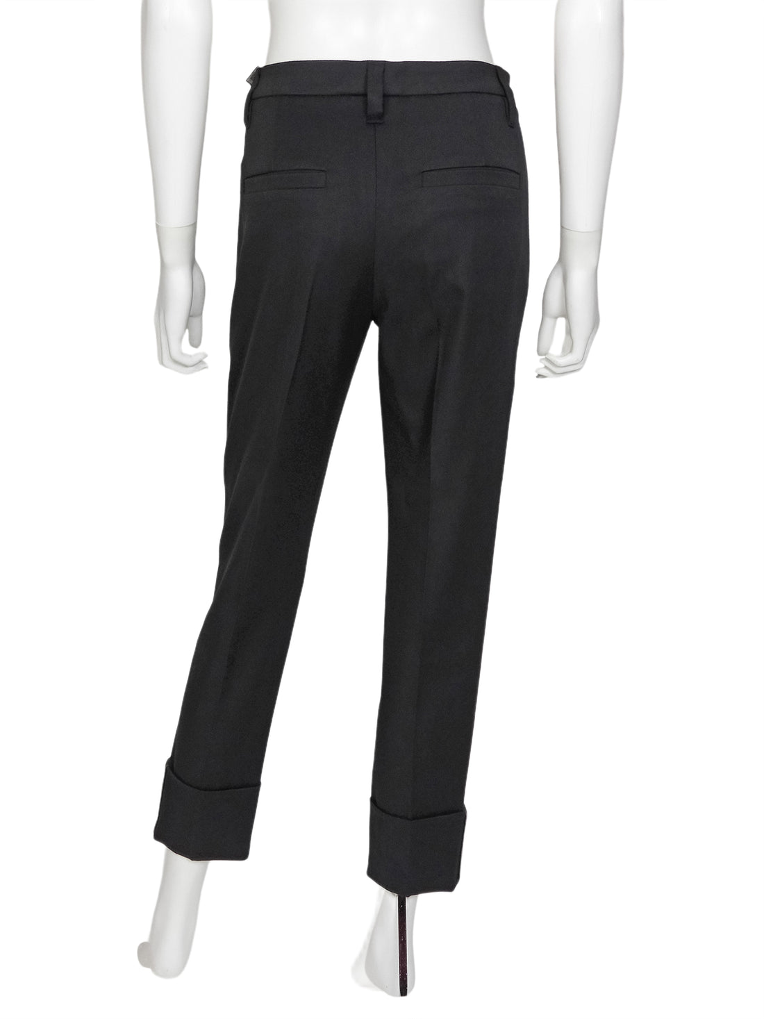 Brunello Cucinelli Slim Wide Cuff Monili Trousers - US 4
