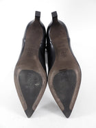 Brunello Cucinelli Black Leather Slouch Mid Boot - 36.5