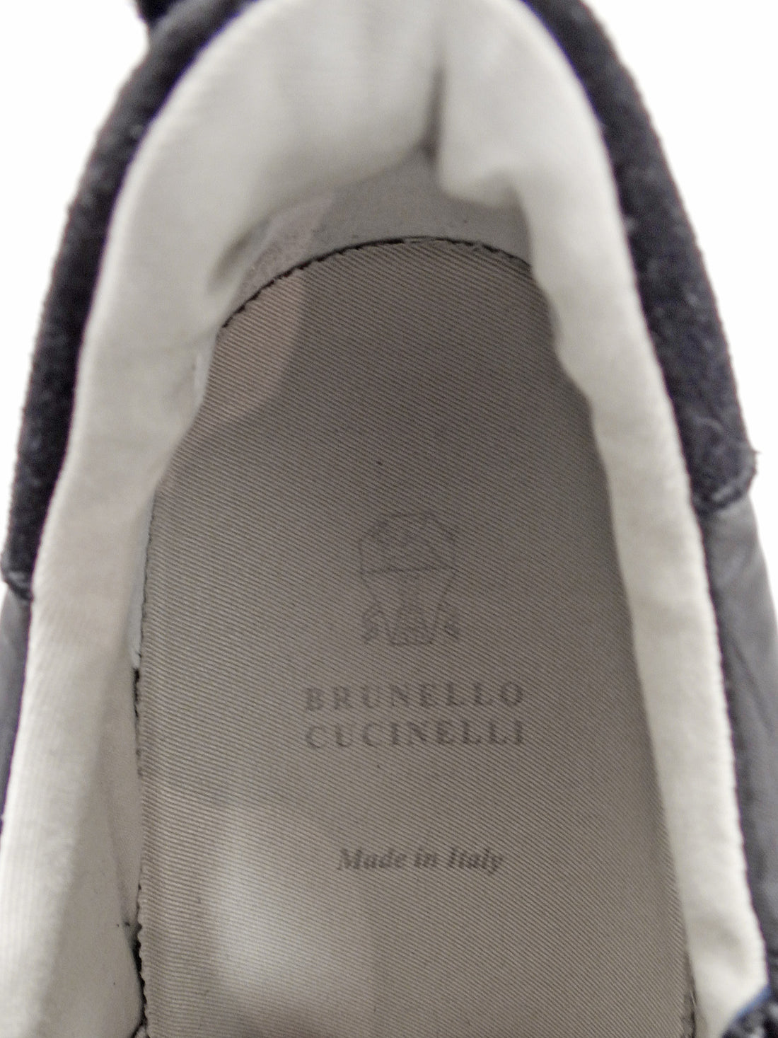 Brunello Cucinelli Black Nylon and Suede Slip on Sneakers with Monili Detail - 40