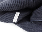 Brunello Cucinelli Grey Monili Cashmere Zip Cardigan Sweater - XS