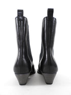 Brunello Cucinelli Black Leather Chelsea Boots with Monili Heel - 36.5 / USA 7