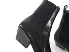 Brunello Cucinelli Black Leather Chelsea Boots with Monili Heel - 36.5 / USA 7