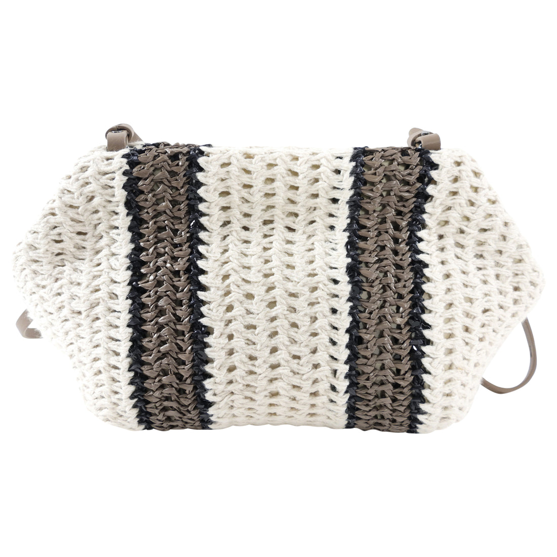 Brunello Cucinelli Woven Stripe Clutch Bag