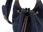 Brunello Cucinelli Small BC Duo Blue Denim Bucket Bag