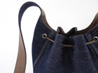 Brunello Cucinelli Small BC Duo Blue Denim Bucket Bag