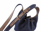 Brunello Cucinelli Small BC Duo Blue Denim Bucket Bag