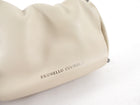Brunello Cucinelli Mini Mellow Ivory Leather Bucket Bag