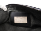 Brunello Cucinelli Charcoal Grey Leather Monili Fringe Zip Pouch / Clutch Bag