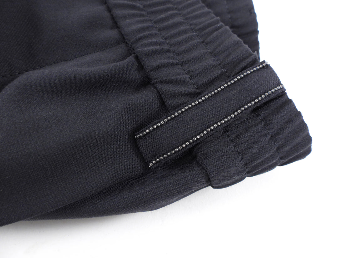 Brunello Cucinelli Black Trouser with Monili Belt Loops - IT40 / USA 4