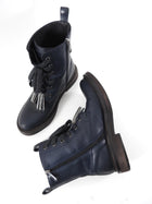 Brunello Cucinelli Dark Midnight Monili Tassel Ankle Boots - 38.5