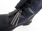 Brunello Cucinelli Dark Midnight Monili Tassel Ankle Boots - 38.5