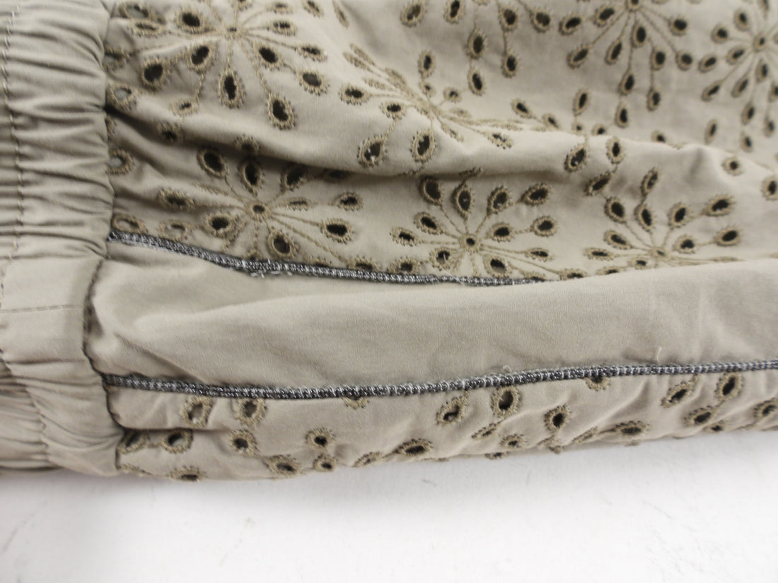 Brunello Cucinelli Eyelet Embroidered Khaki Shorts - S (4/6)