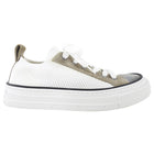 Brunello Cucinelli White Knit Low Top Sock Sneaker - 37