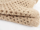 Brunello Cucinelli Beige Open Knit Boucle Camel Short Sweater - S