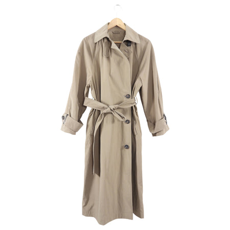 Brunello Cucinelli Belted Beige Trench Coat with Monili Bead - S / M